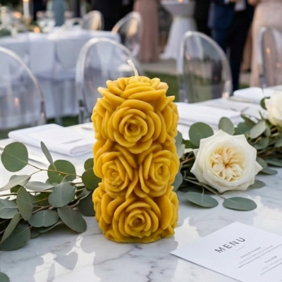 vrtnica sveča iz čebeljega voska