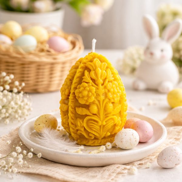 velika noč sveča iz čebeljega voska Okrasno jajce