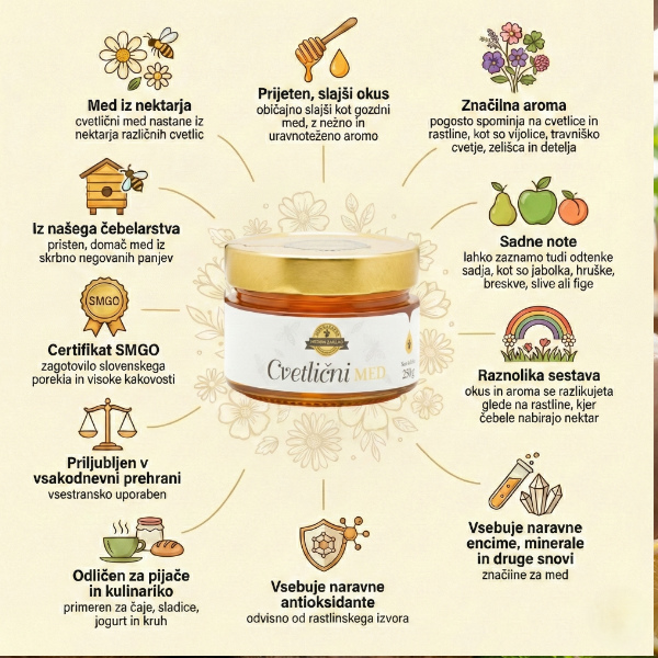 cvetlični med 250g opis