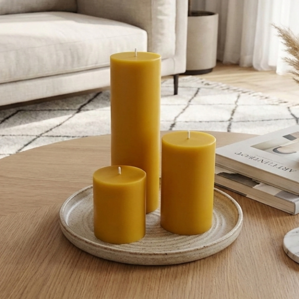 klasična sveča iz čebeljega voska