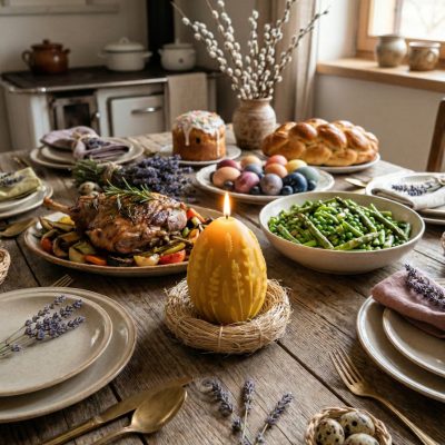 sveča iz čebeljega voska jajček pomladna sivka